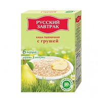 Каша «Русский завтрак» пшеничная с грушей 240 гр